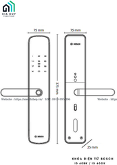 Khóa điện tử Bosch ID 60BK / ID 60GK (Mở khóa bằng APP Wifi thông minh)