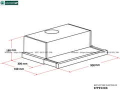 Máy hút mùi Electrolux EFP9520X (Âm tủ)