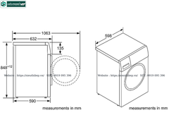 Máy giặt Bosch HMH WAV28L40SG - Serie 8 Activeoxygen (9Kg - Made in Germany)