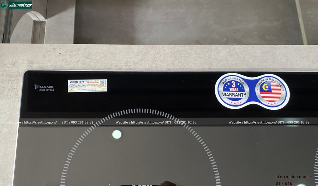 Bếp từ đôi Kocher DI - 616 (Made in Malaysia)