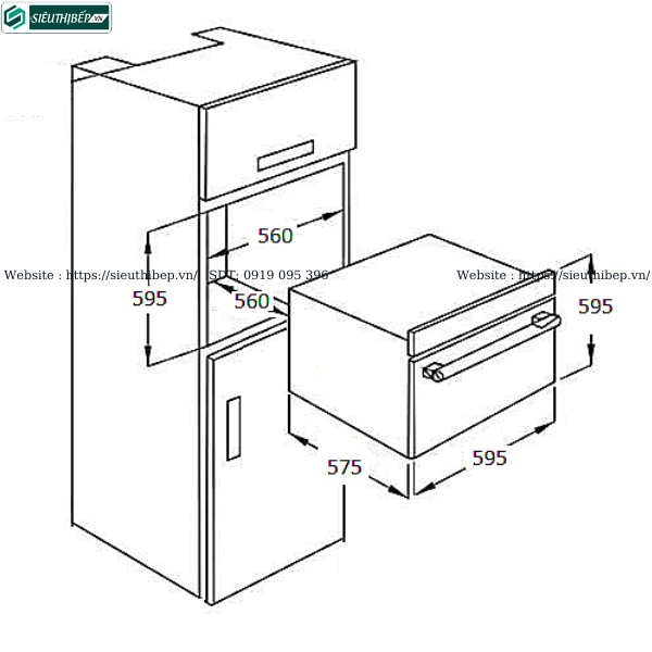 Lò nướng Fagor F - CLASS 8H - 185BSM A / 8H - 185BX A (62 Lít - Âm tủ)