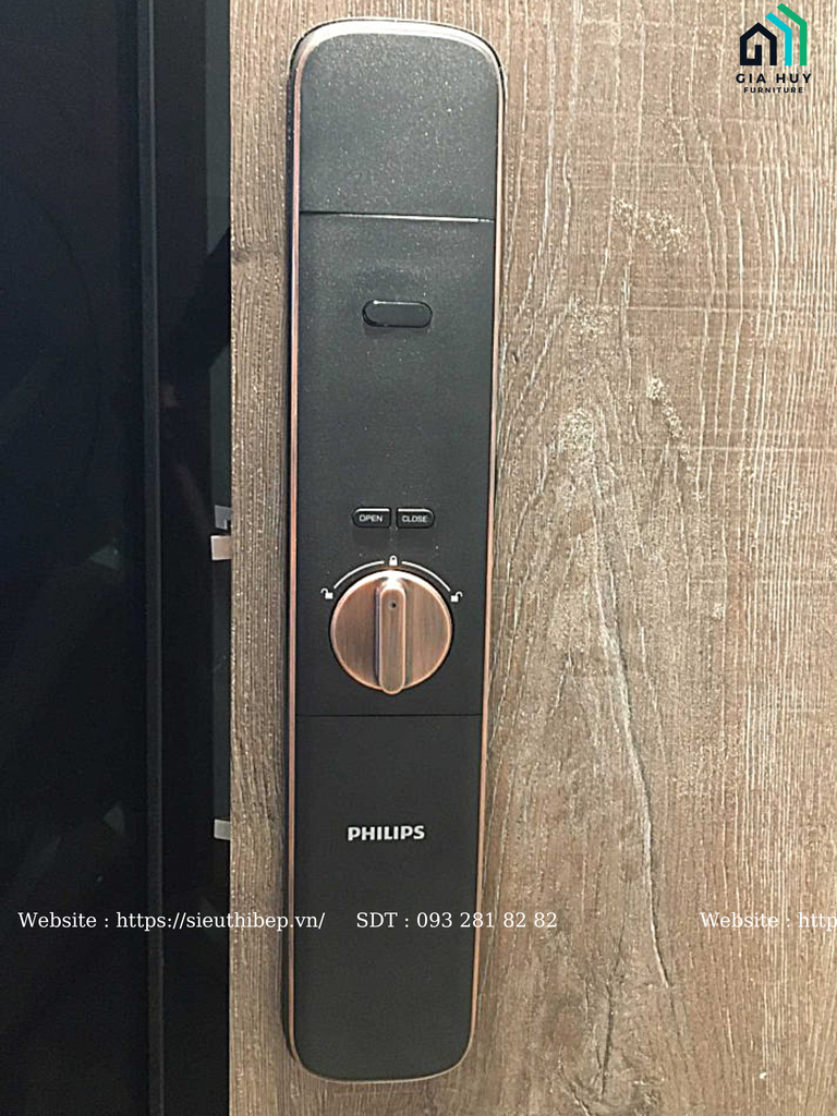 Khóa điện tử philips DDL702 - 1HWS (Mở khóa bằng APP Wifi thông minh)
