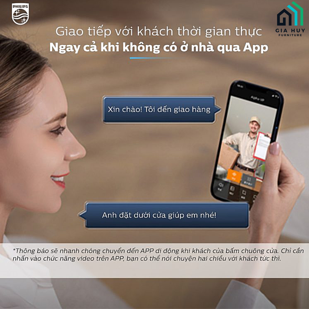 Khóa điện tử Philips Alpha - V - 5HWS (Mở cửa bằng APP Wifi thông minh)