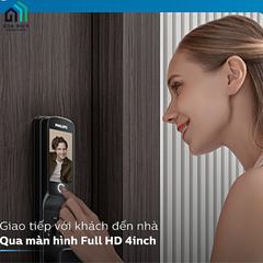 Khóa điện tử Philips Alpha - V - 5HWS (Mở cửa bằng APP Wifi thông minh)