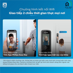 Khóa điện tử Philips Alpha - V - 5HWS (Mở cửa bằng APP Wifi thông minh)