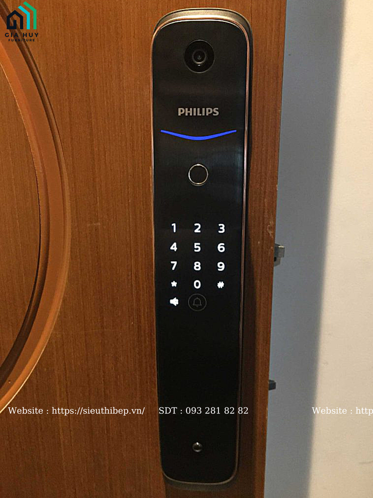 Khóa điện tử philips DDL702 - 1HWS (Mở khóa bằng APP Wifi thông minh)