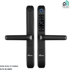 Khóa điện tử dành cho cửa nhôm Demax SL101 VS (Xám Nhôm) / SL101 BL (Đen) mở khóa bằng WIFI APP thông minh