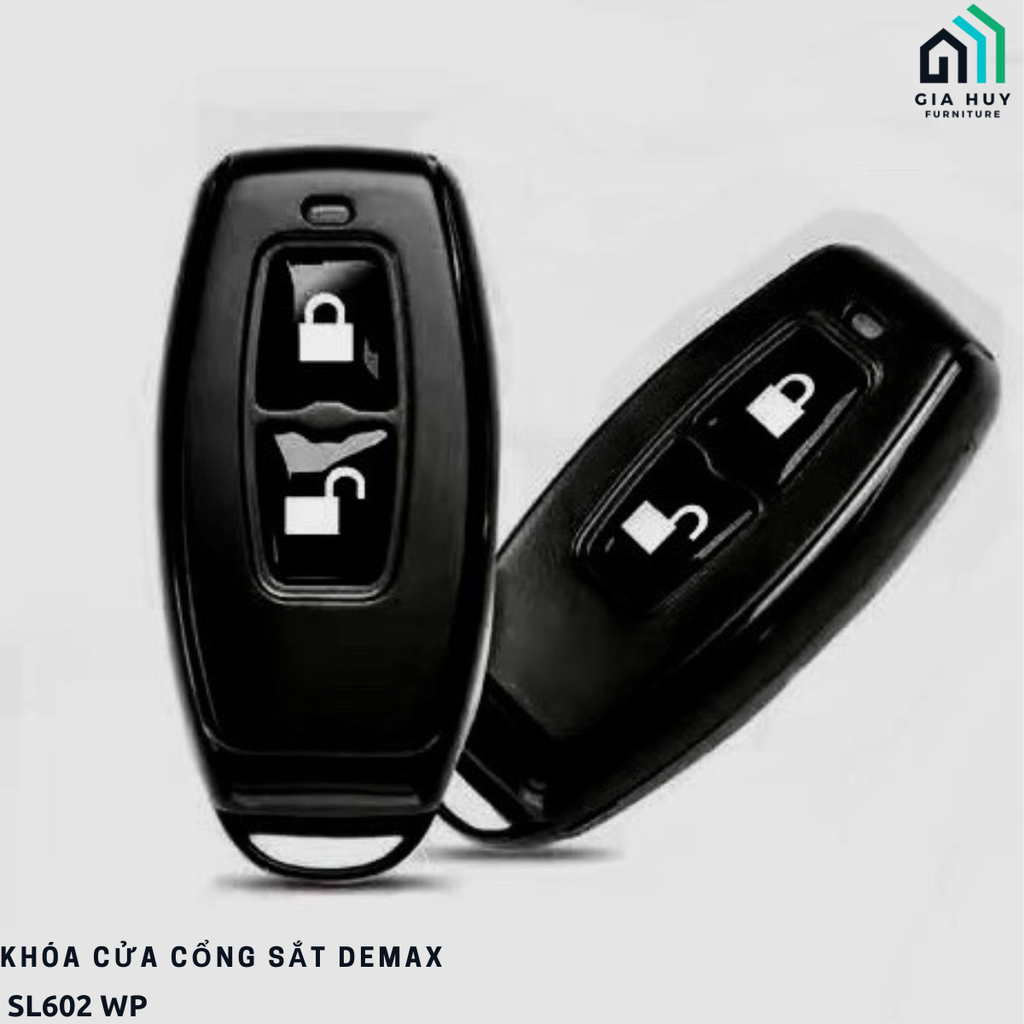 Khóa cửa cổng sắt Demax SL602 WP Mở khóa bằng APP BLUETOOTH thông minh -  Chống nước