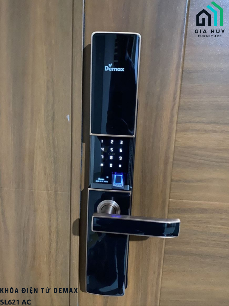 Khóa điện tử Demax SL621 AC (Đồng đỏ) Khóa cho cửa gỗ
