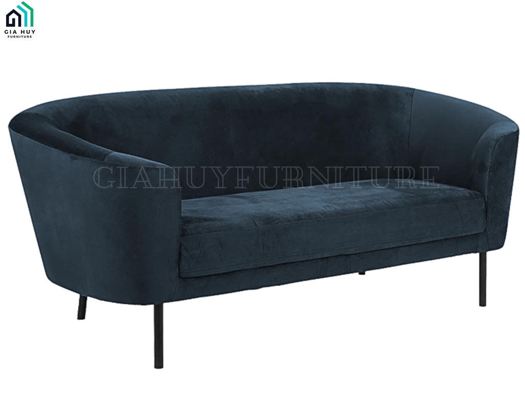 Bộ Sofa BILOXI (3 chỗ - Vải Sofina, Màu xanh dương)