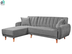 Bộ Sofa BELLEMONT (Góc phải / Góc trái - Vải Holly / Vải Enjoy , Màu xám cát / Màu vàng / Màu be)