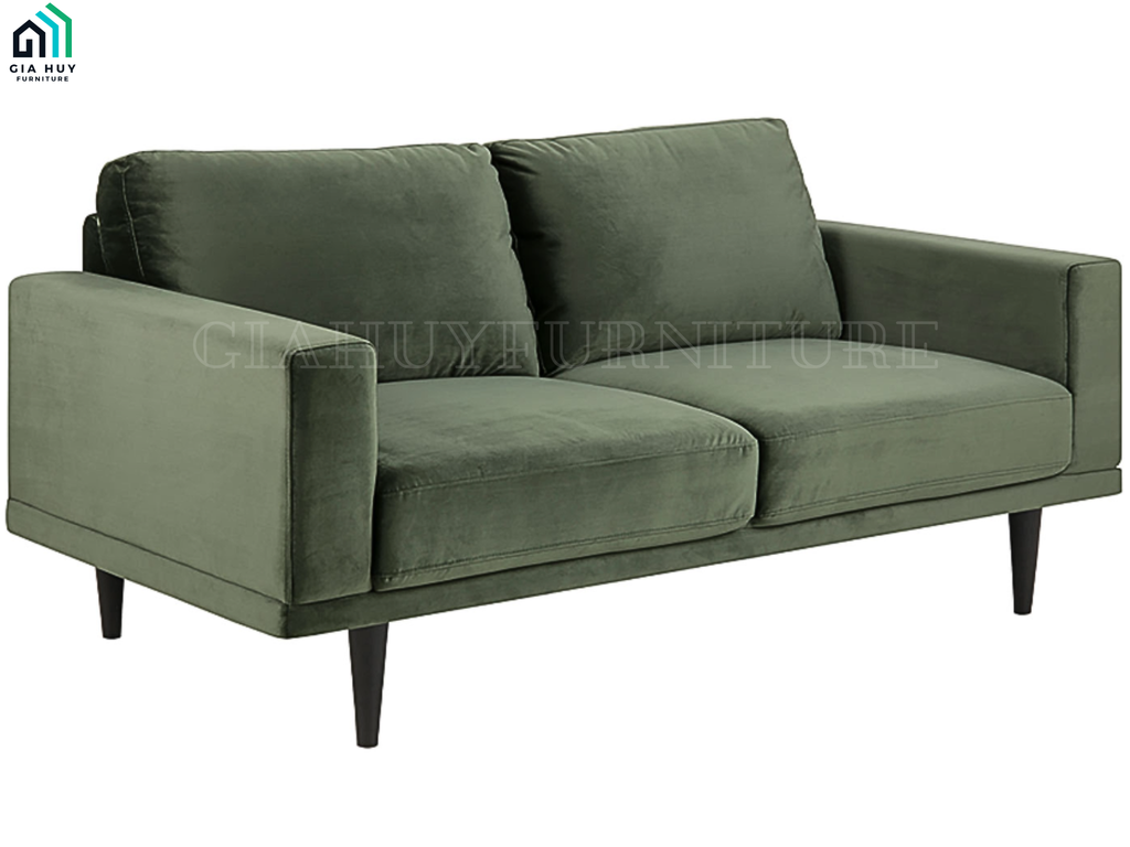 Bộ Sofa DAGMAR (3 chỗ - Vải Town / Vải Vic, Màu xám / Màu xanh lá)