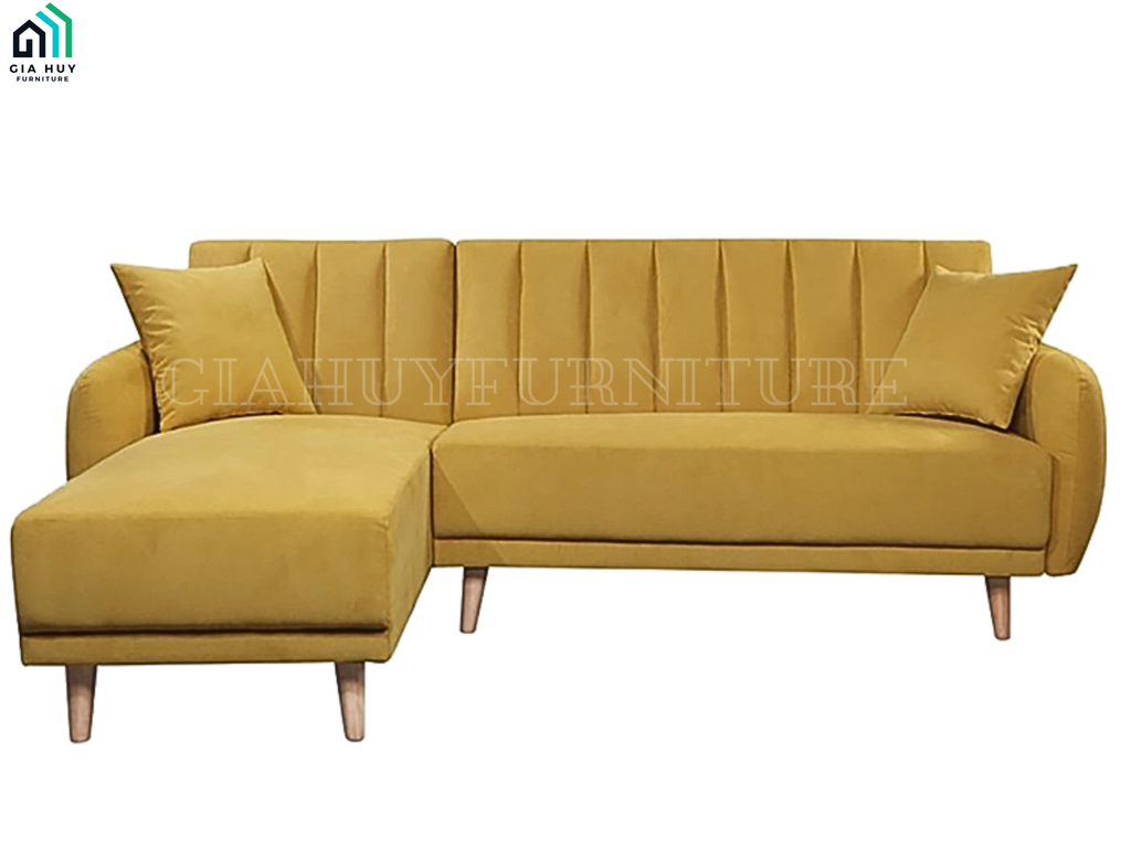 Bộ Sofa BELLEMONT (Góc phải / Góc trái - Vải Holly / Vải Enjoy , Màu xám cát / Màu vàng / Màu be)