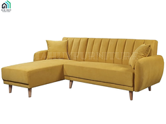 Bộ Sofa BELLEMONT (Góc phải / Góc trái - Vải Holly / Vải Enjoy , Màu xám cát / Màu vàng / Màu be)