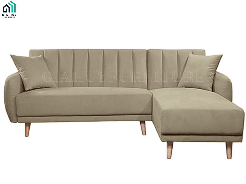 Bộ Sofa BELLEMONT (Góc phải / Góc trái - Vải Holly / Vải Enjoy , Màu xám cát / Màu vàng / Màu be)