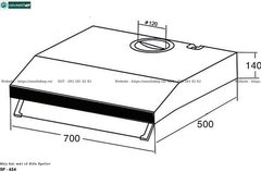 Máy hút mùi Spelier SP - 624 (Cổ điển)