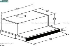 Máy hút mùi Spelier SP - 660(Âm tủ)