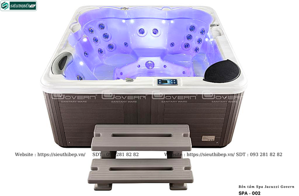 Bồn tắm Spa Jacuzzi Govern SPA - 002 (Bồn Massage,sục khí,hệ thống lọc,máy gia nhiệt)