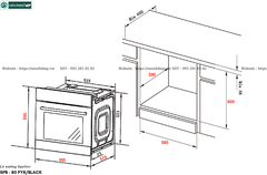 Lò nướng Spelier SPB - 80 PYR/BLACK (80 Lít - Made in Italya / ThaiLand)