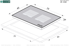 Bếp từ đôi Spelier SPE – IC1088 - Made in Germany