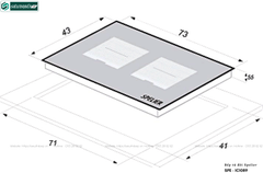 Bếp từ đôi Spelier SPE - IC1089 (Made in Germany)