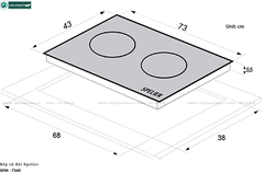 Bếp từ đôi Spelier SPM - 736K (Made in Malaysia)