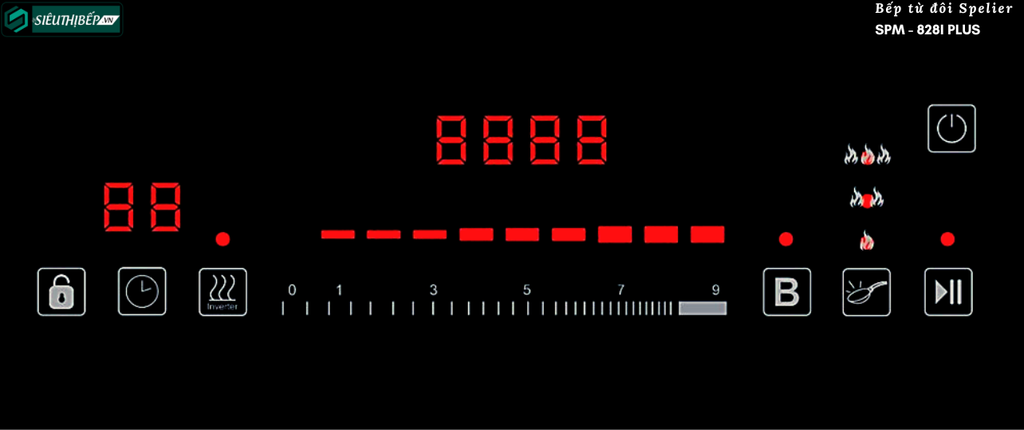 Bếp từ đôi Spelier SPM - 828I PLUS (Made in Malaysia)