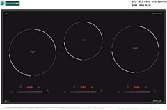 Bếp từ Spelier SPM - 938I PLUS (3 vùng nấu - Made in Malaysia)