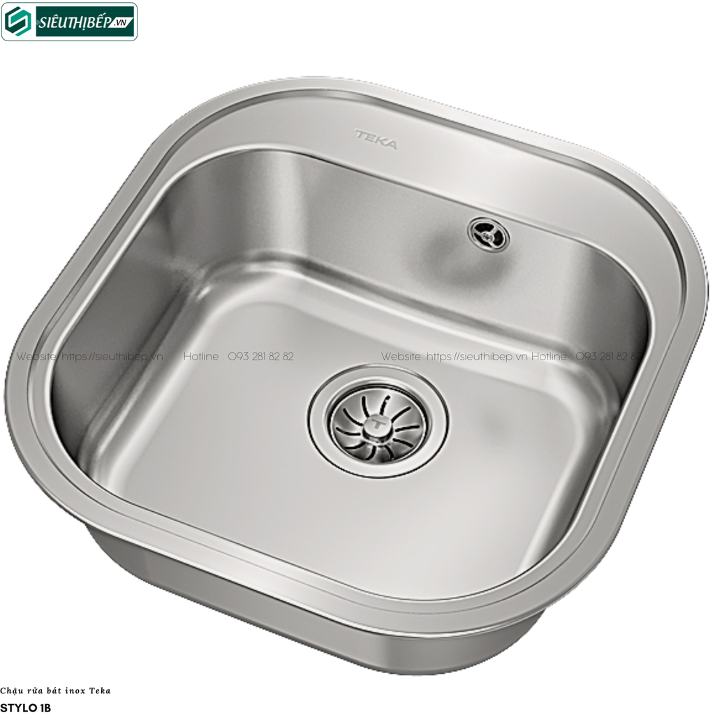 Chậu rửa bát Teka STYLO 1B (Inox 1 hộc rửa - Made in Spain)