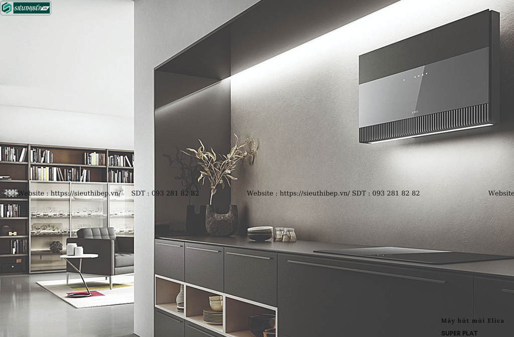 Máy hút mùi Elica SUPER PLAT (Áp tường - Made in Italy)