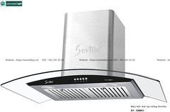 Máy hút mùi Sevilla SV - 3388C1 (Áp tường - Kính cong)