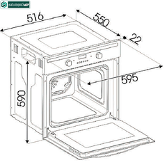 Lò nướng Sevilla SV - 660 (Âm tủ - 72 Lít)
