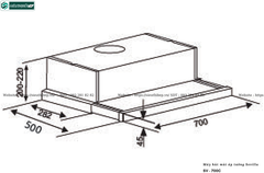 Máy hút mùi Sevilla SV - 700C (Âm tủ)