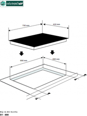 Bếp từ đôi Sevilla SV - 888 (Công nghệ Double Inverter tiết kiệm điện)