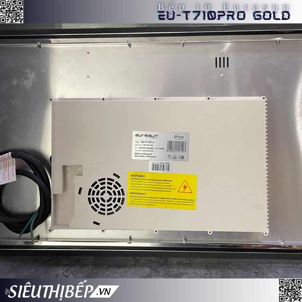 Bếp từ đôi Eurosun EU - T710PRO inverter tiết kiệm điện