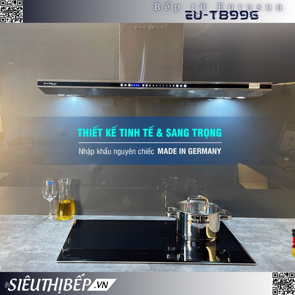 Bếp từ đôi Eurosun EU - T899G inverter tiết kiệm điện