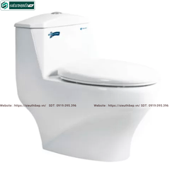 Bồn cầu 1 khối Thiên Thanh PLANET CK38 (2 nút nhấn xả)