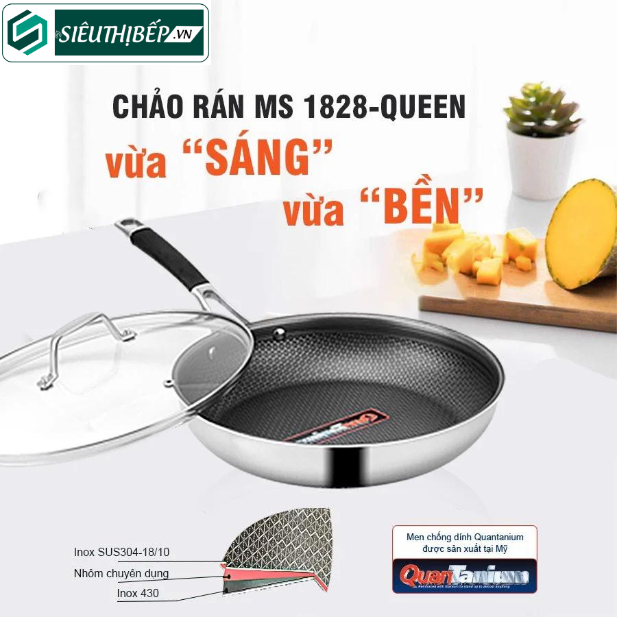 Chảo Eurosun MS1828 - Queen (chống dính inox 304)