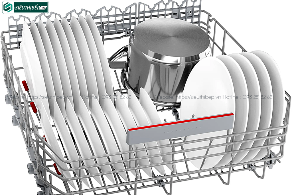Máy rửa bát Bosch HMH SMU6ECS57E - Serie 6 (Âm bán phần - 14 bộ đồ ăn Châu Âu)