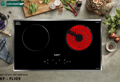 Bếp từ kết hợp điện Kaff KF - FL109 Inverter tiết kiệm điện