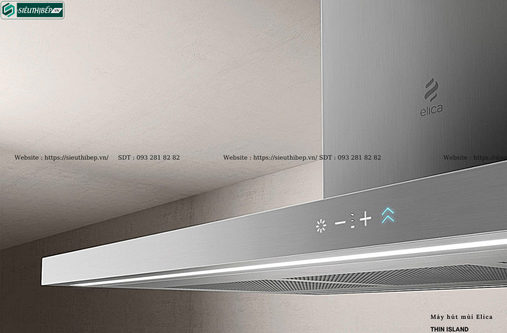 Máy hút mùi Elica THIN ISLAND (Đảo - Made in Italy)