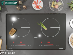 Bếp từ đôi Canzy CZ TL 869D (Inverter tiết kiệm điện - Made in Thailand)