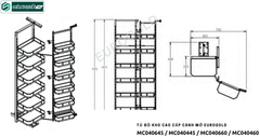 Tủ đồ kho Eurogold MC040645 / MC040445 / MC040660 / MC040460 (Cao cấp cánh mở)