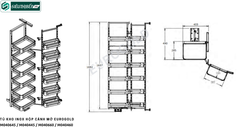 Tủ kho Eurogold M040645 / M040445 / M040660 / M040460 (Inox hộp cánh mở)