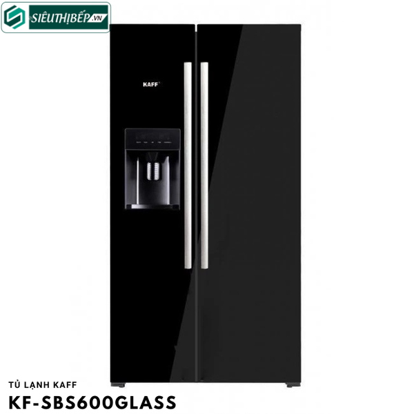 Tủ lạnh Kaff KF - SBS 600GLASS (Side by Side 2 cánh - 573 Lít)