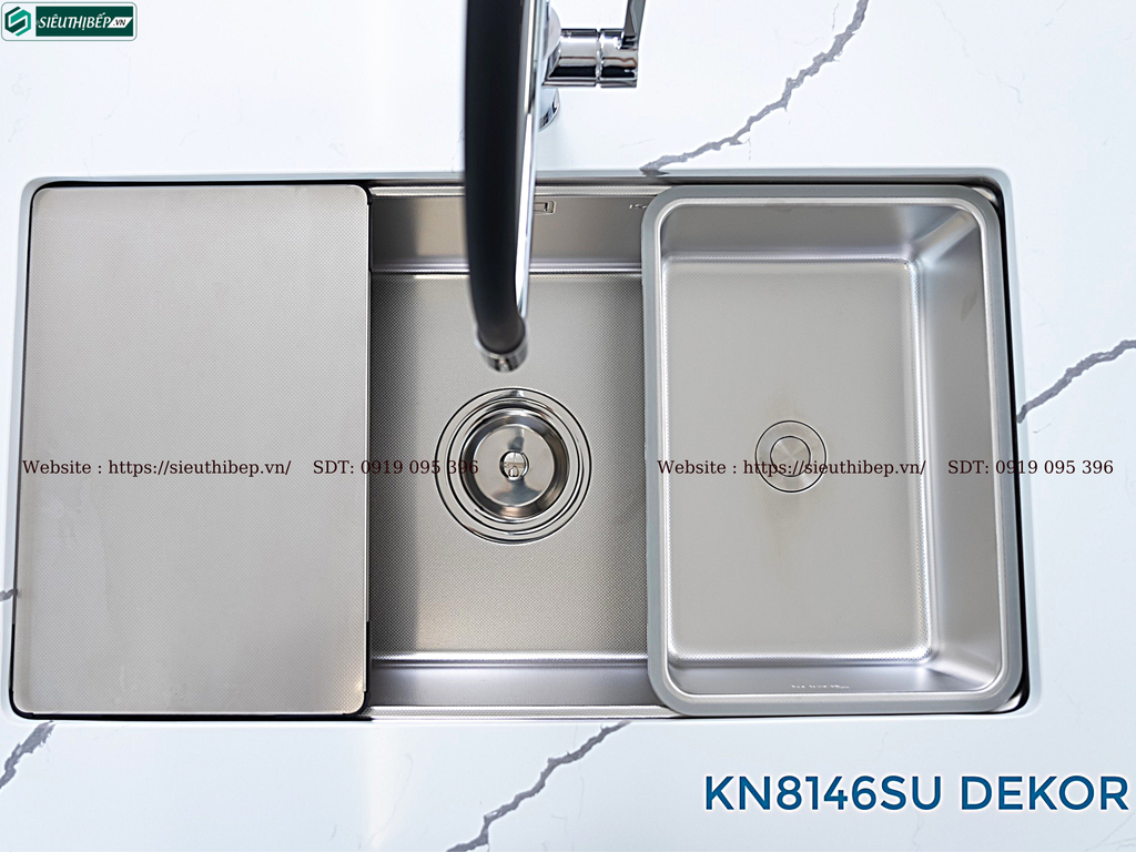 Chậu rửa bát inox Konox KN 8146SU Dekor - Basic (1 hộc - lắp âm)