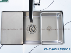 Chậu rửa bát inox Konox KN 8146SU Dekor - Basic (1 hộc - lắp âm)