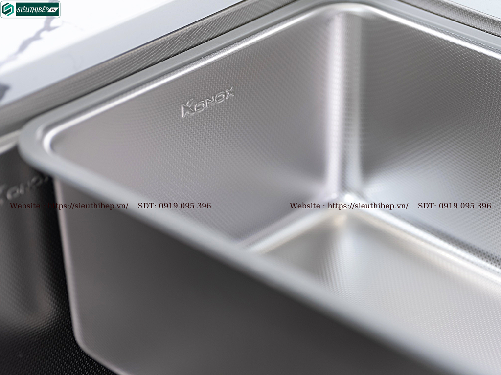 Chậu rửa bát inox Konox KN 8146SU Dekor - Basic (1 hộc - lắp âm)