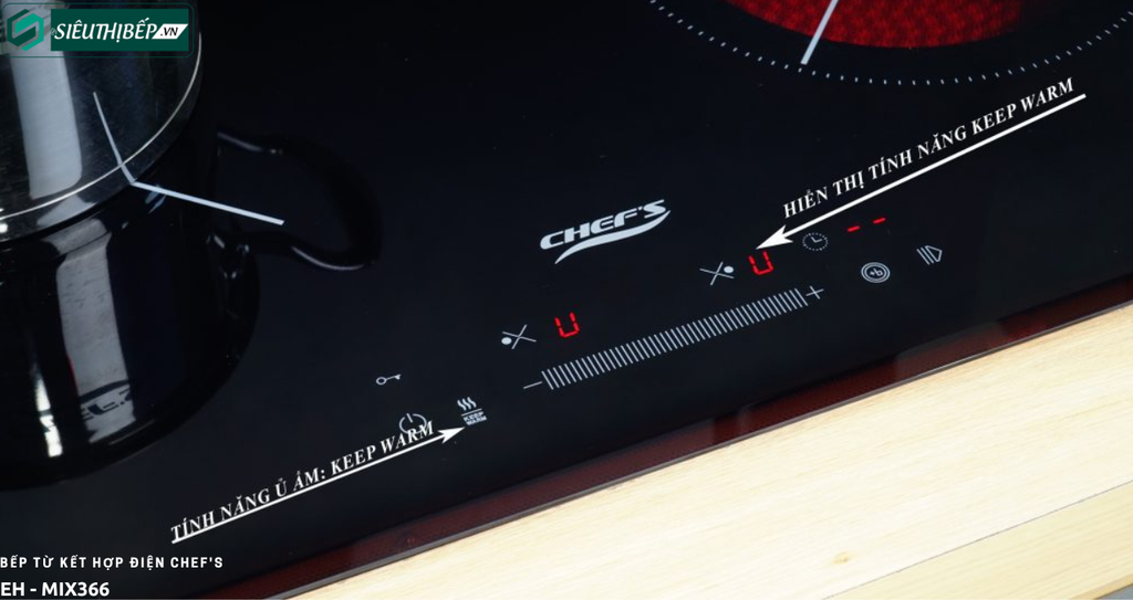 Bếp từ kết hợp điện Chef's EH - MIX366 Nhập khẩu nguyên chiếc tại Đức