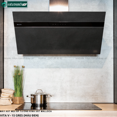 Máy hút mùi Malloca VITA V - 15 GRES / VITA V - 13 GRES (Áp tường - Kính vát)